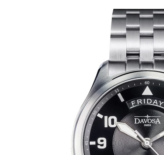 Davosa Newton Pilot Day-Date 161.585.50 - zegarek męski 4