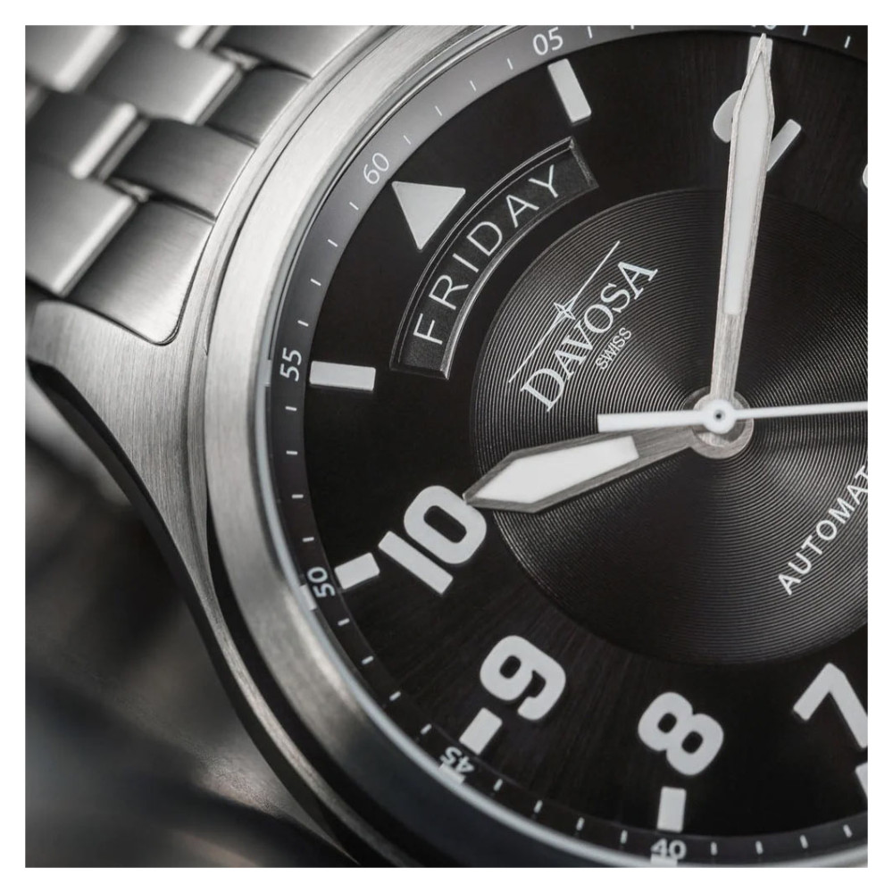 Davosa Newton Pilot Day-Date 161.585.50 - zegarek męski 12