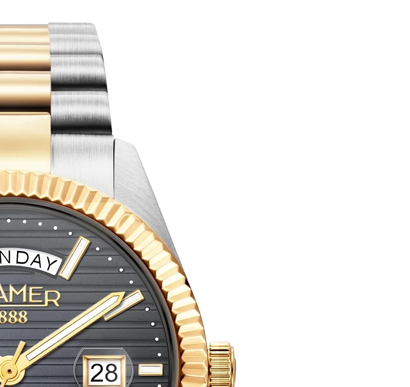 Roamer 981666 47 85 20 PRIMELINE DAYDATE II - zegarek męski 5