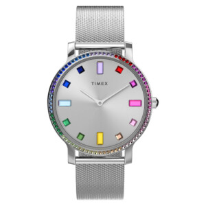 Timex TW2W19100 Transcend 34mm Mesh - zegarek damski