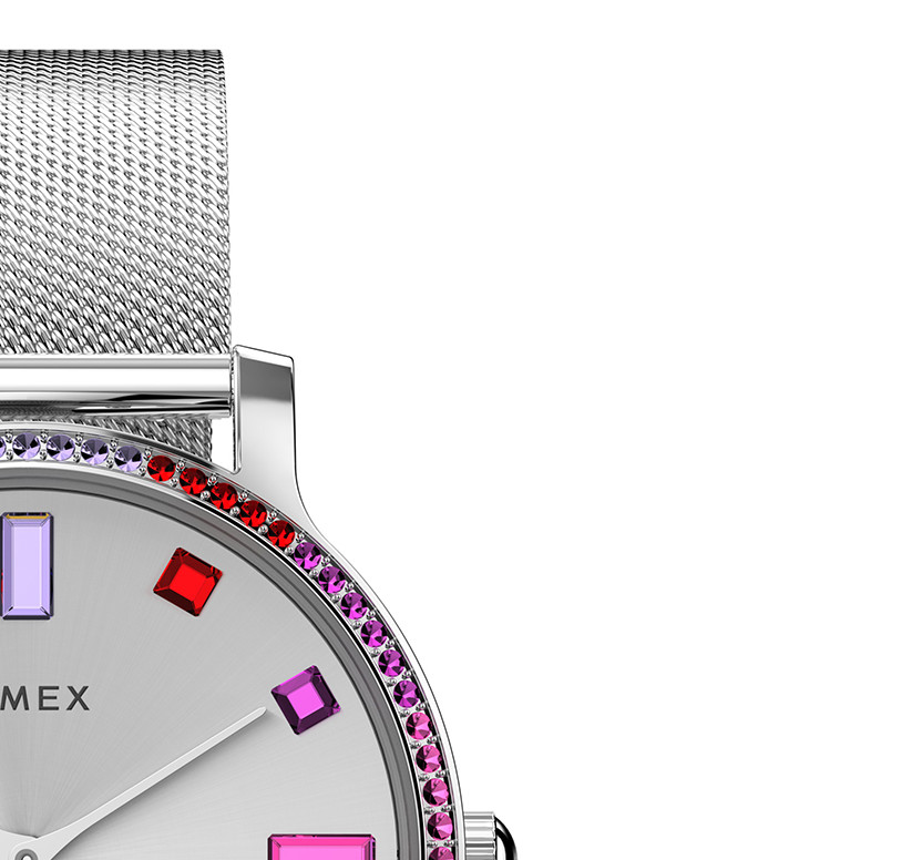 Timex TW2W19100 Transcend 34mm Mesh - zegarek damski 5