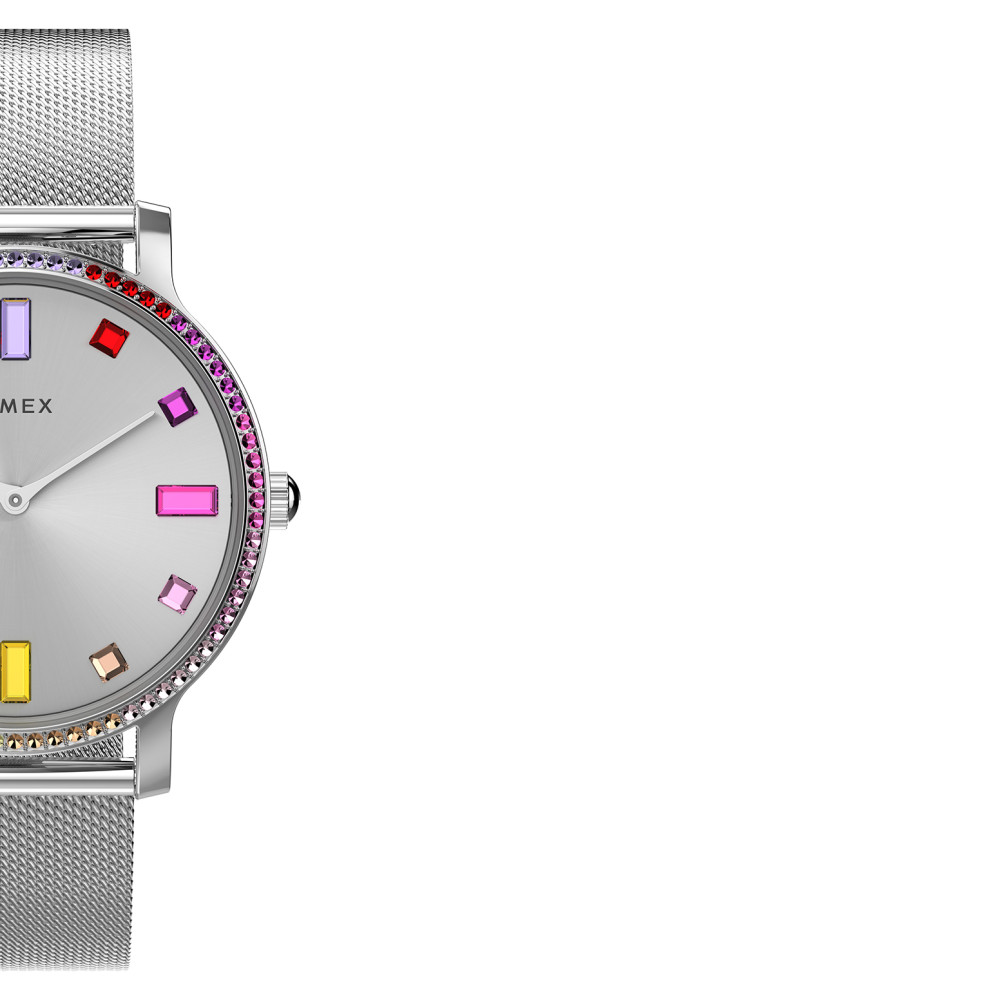 Timex TW2W19100 Transcend 34mm Mesh - zegarek damski 6