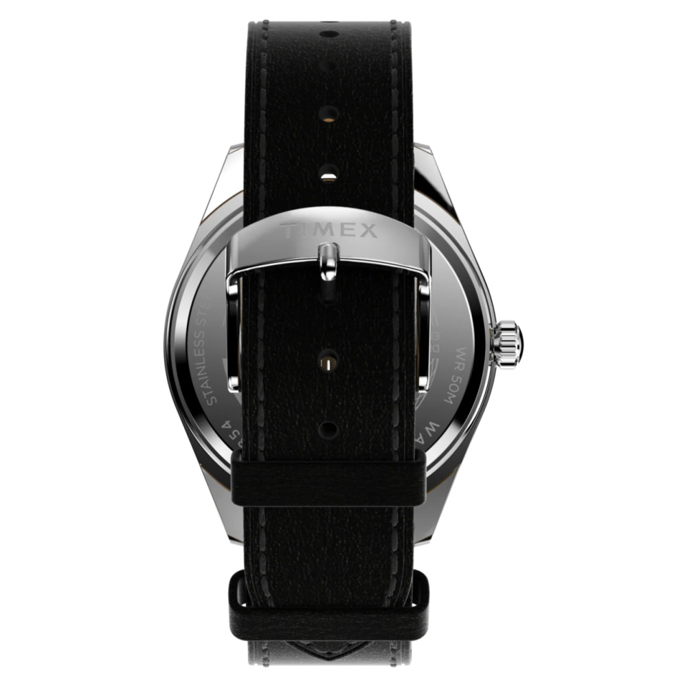Timex TW2W57300 Legacy Eco Leather Strap Green 41mm - zegarek męski 7