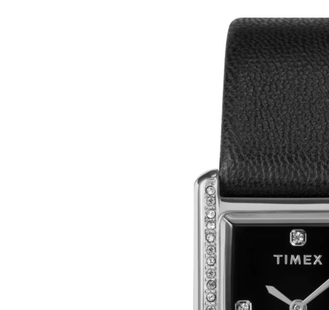 Timex TW2W63800 Hailey 24mm Black Leather Strap - zegarek damski 4