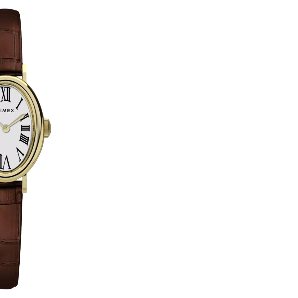 Timex TW2W78500 Cavatina Brown Leather Strap 19mm - zegarek damski 6