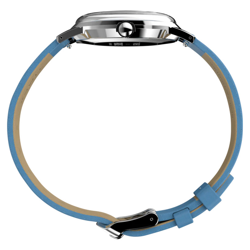 Timex TW2W79400 Marlin® Hand-Wound x Peanuts Reissue Blue Leather Strap 34mm - zegarek męski 10