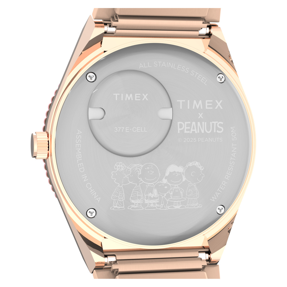 Timex TW2W83800 x Peanuts® Q Timex® In Bloom 36mm Stainless Steel Expansion Band - zegarek damski 8