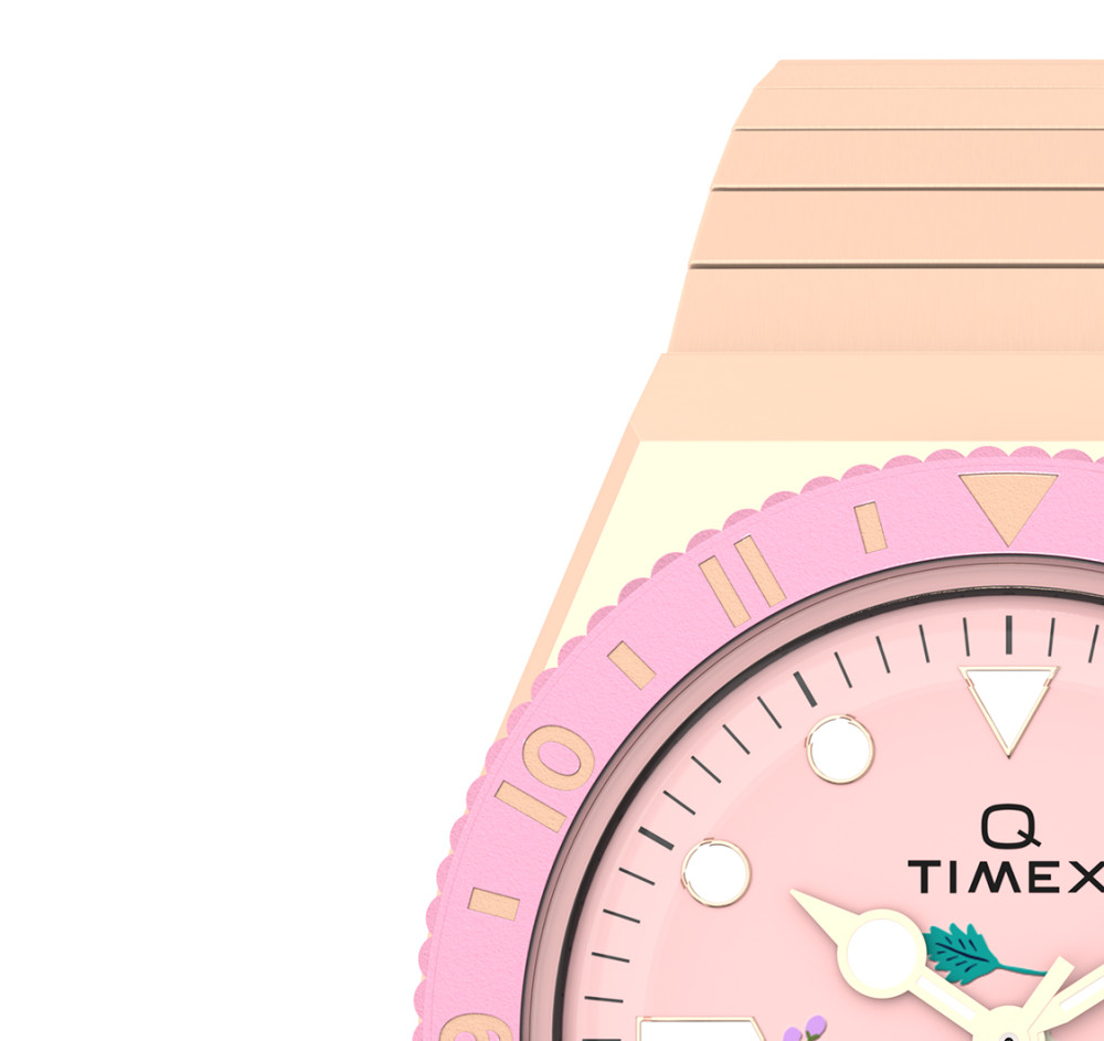 Timex TW2W83800 x Peanuts® Q Timex® In Bloom 36mm Stainless Steel Expansion Band - zegarek damski 4