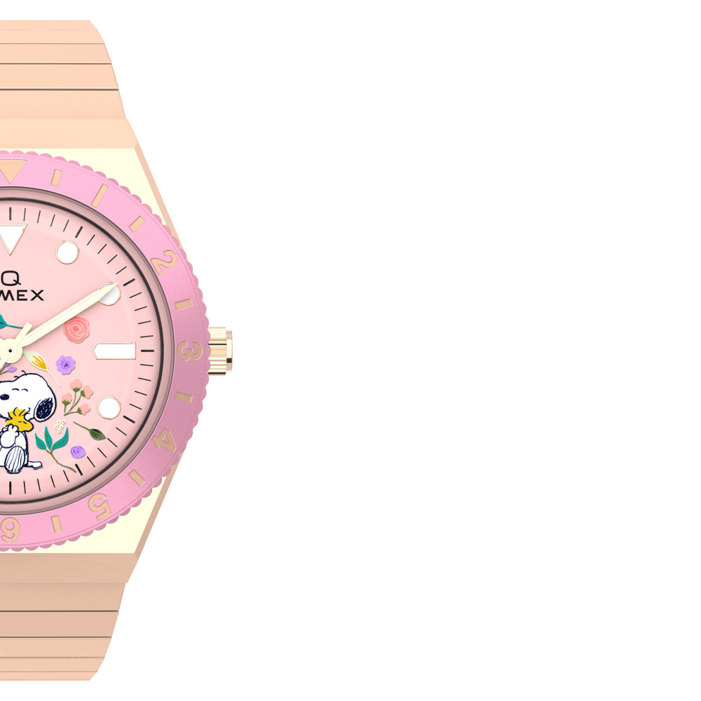 Timex TW2W83800 x Peanuts® Q Timex® In Bloom 36mm Stainless Steel Expansion Band - zegarek damski 6