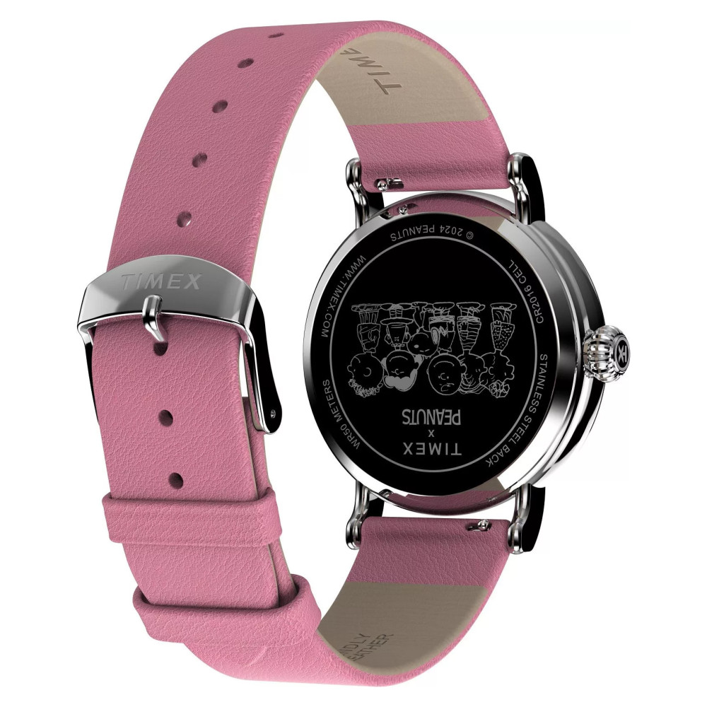 Timex TW2W88900 Standard x Peanuts Snoopy Valentines 40mm Leather Strap - zegarek damski 10