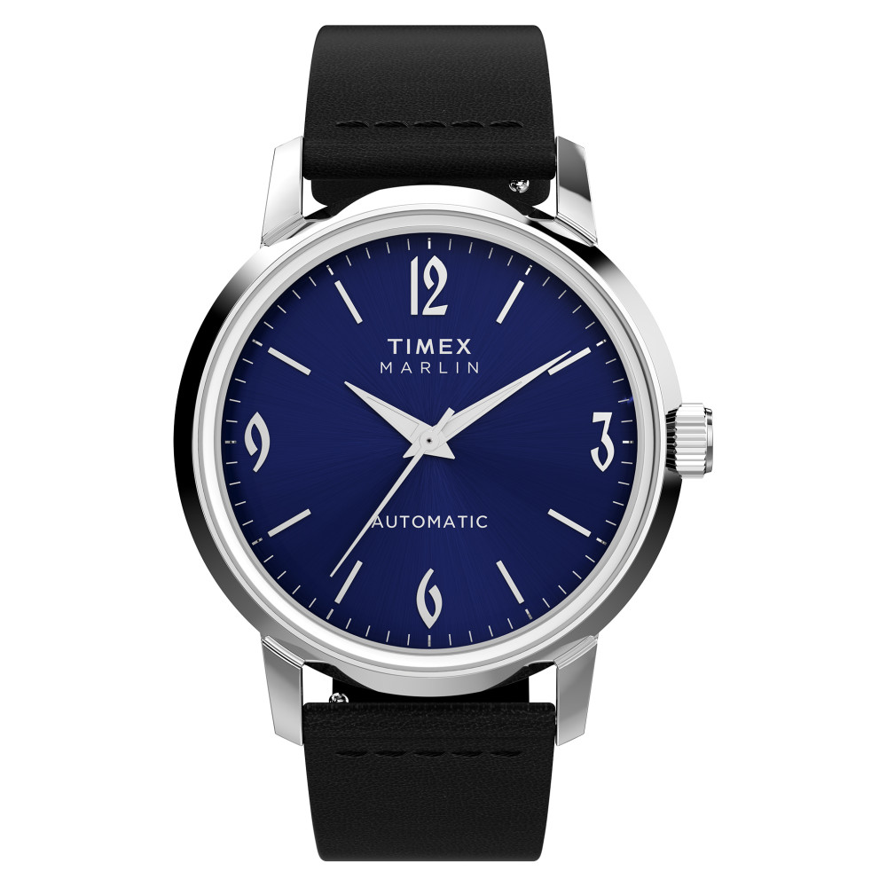Timex TW2W93100 Marlin® Automatic 40mm Leather Strap - zegarek męski 1