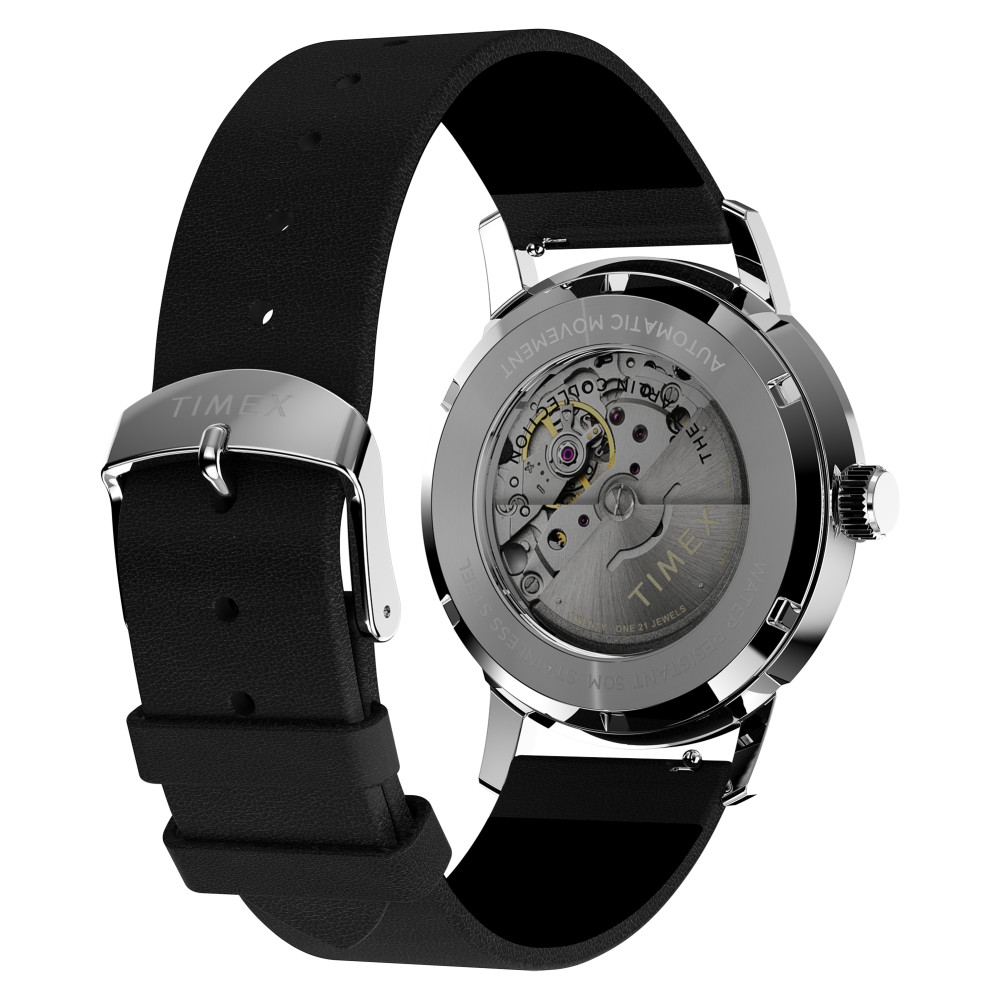 Timex TW2W93100 Marlin® Automatic 40mm Leather Strap - zegarek męski 8