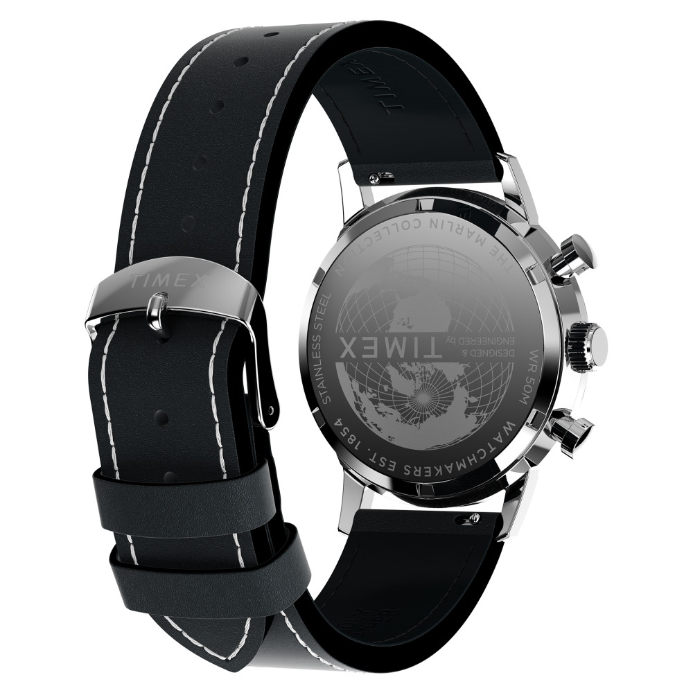 Timex TW2W98900 Marlin® Chronograph 40mm Leather Strap - zegarek męski 7