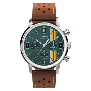 Timex TW2W99100 Marlin® Chronograph 40mm Leather Strap - zegarek męski