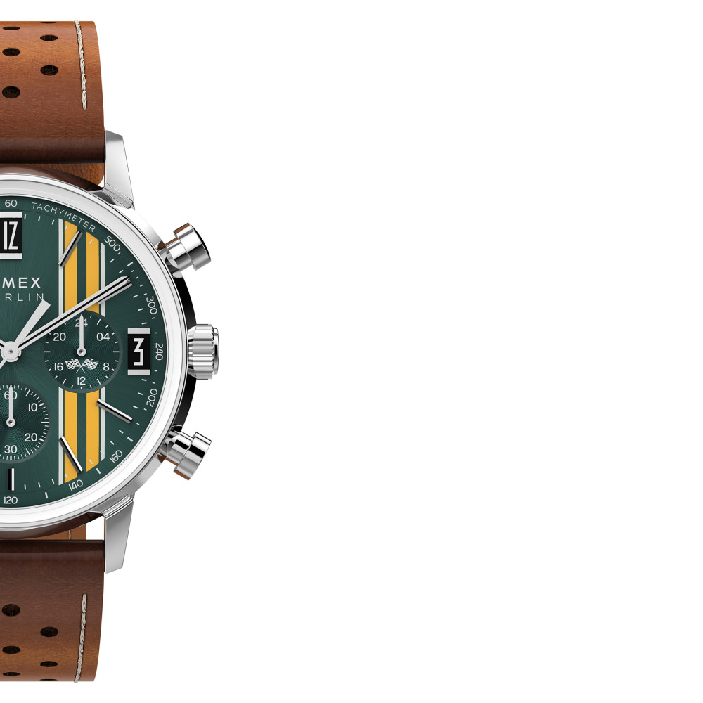 Timex TW2W99100 Marlin® Chronograph 40mm Leather Strap - zegarek męski 6