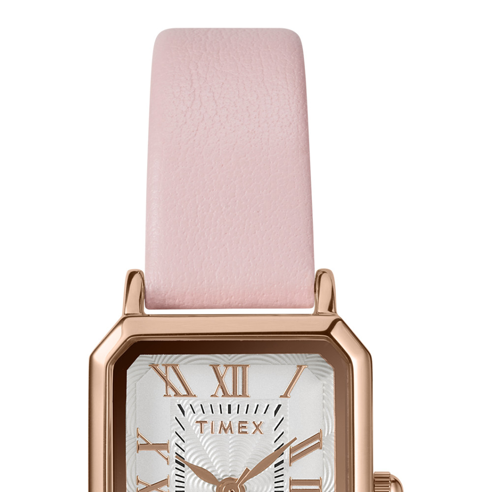 Timex TW2Y01100 Dress 21mm Leather Strap - zegarek damski 3