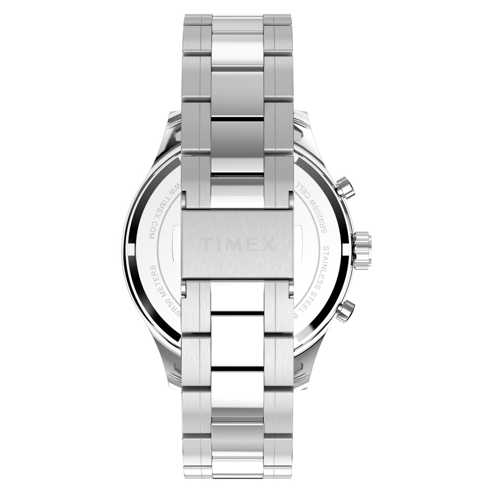 Timex TW2Y01400 Dress Chronograph 43mm Stainless Steel Bracelet - zegarek męski 9