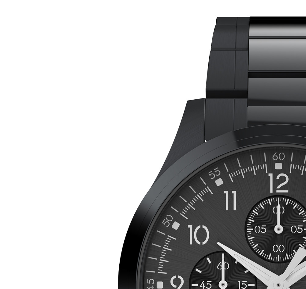 Timex TW2Y01600 Dress Chronograph 43mm Stainless Steel Bracelet - zegarek męski 4