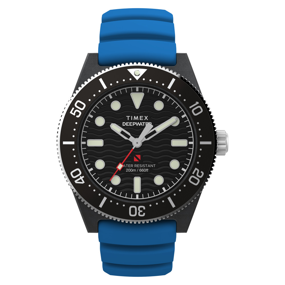 Timex TW2Y02500 Deepwater Reef 200 XCF 43mm Synthetic Rubber Strap - zegarek męski 1