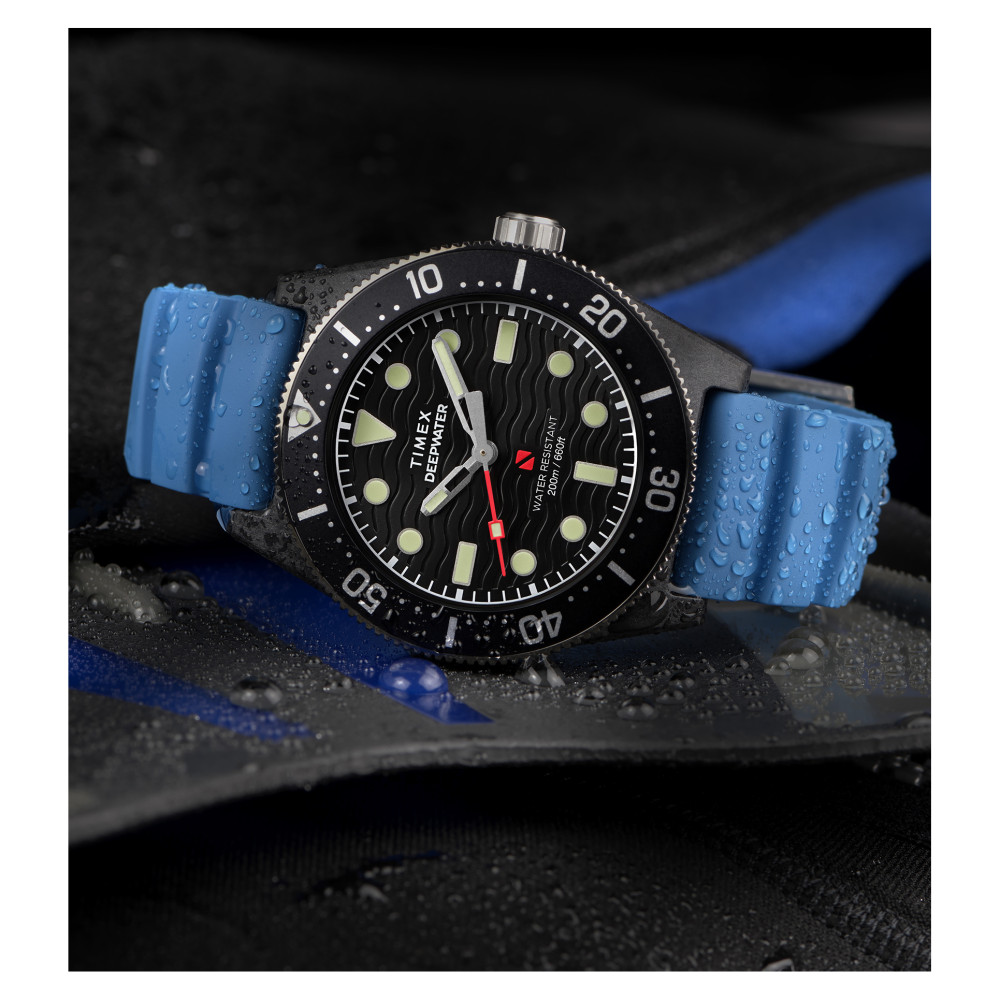 Timex TW2Y02500 Deepwater Reef 200 XCF 43mm Synthetic Rubber Strap - zegarek męski 11