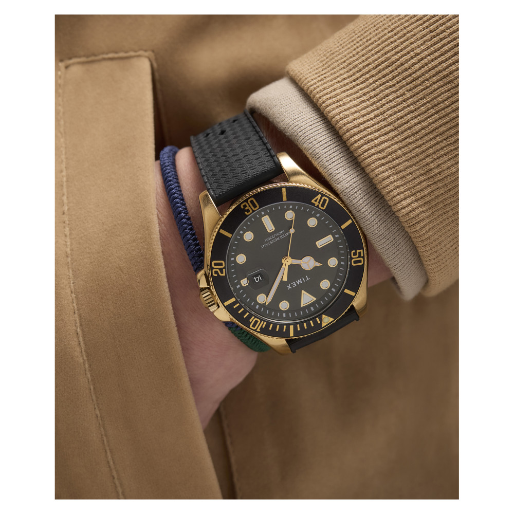 Timex TW2Y05300 Harborside Coast 44mm Synthetic Rubber Strap - zegarek męski 11