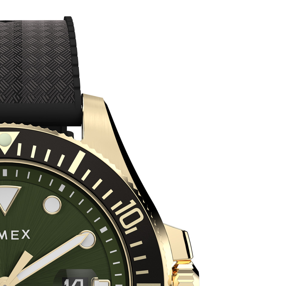 Timex TW2Y05300 Harborside Coast 44mm Synthetic Rubber Strap - zegarek męski 5