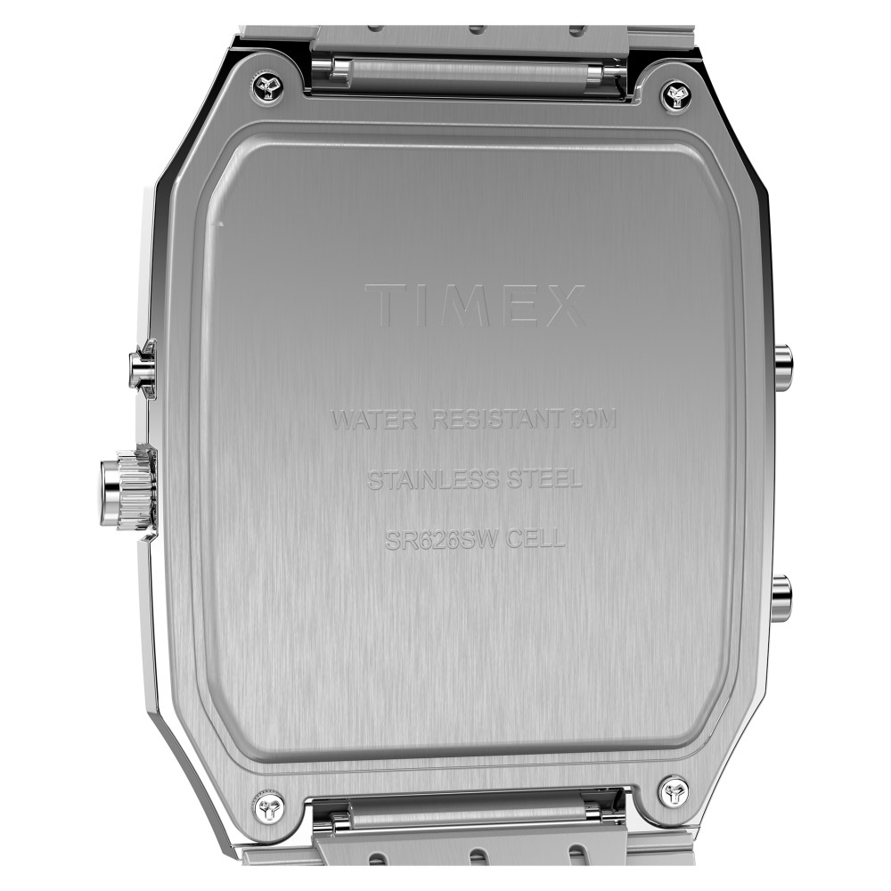 Timex TW2Y05900 Q Timex® 1982 Ana-Digi Reissue 33mm Stainless Steel Bracelet - zegarek męski 8