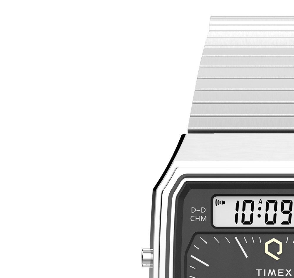 Timex TW2Y05900 Q Timex® 1982 Ana-Digi Reissue 33mm Stainless Steel Bracelet - zegarek męski 4