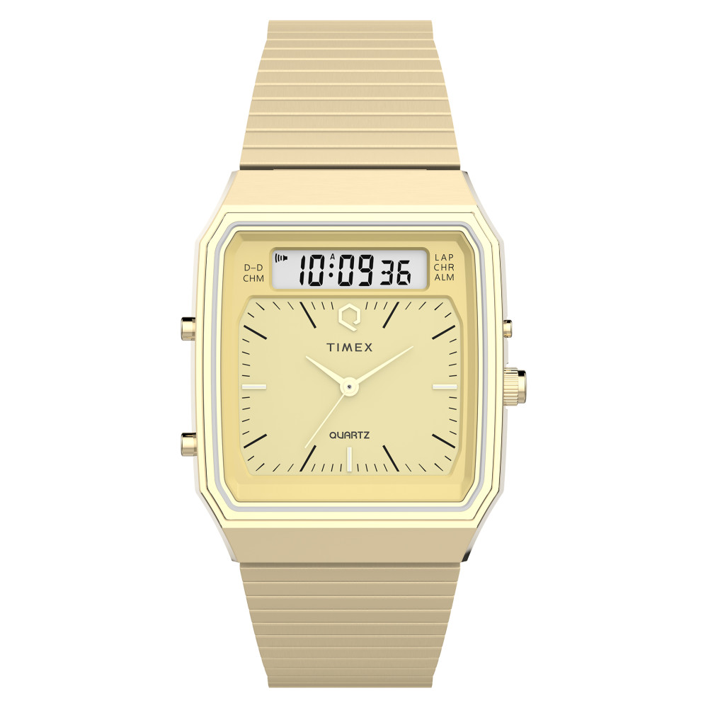 Timex TW2Y06000 Q Timex® 1982 Ana-Digi Reissue 33mm Stainless Steel Bracelet - zegarek męski 1