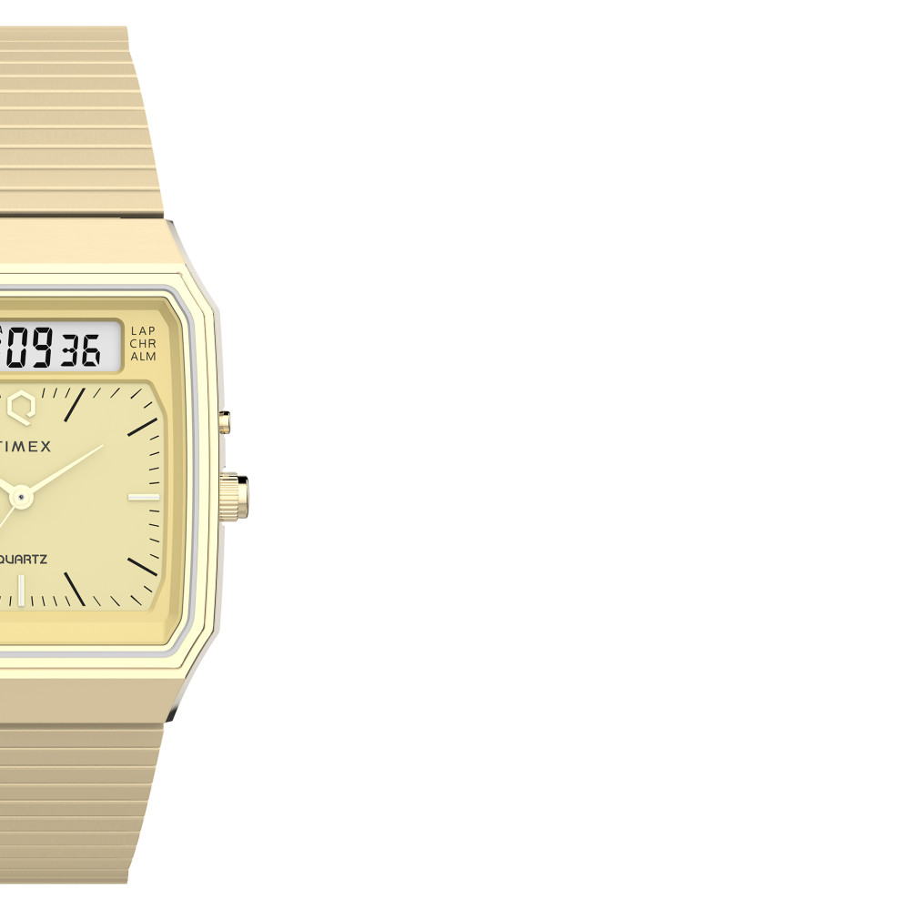 Timex TW2Y06000 Q Timex® 1982 Ana-Digi Reissue 33mm Stainless Steel Bracelet - zegarek męski 6