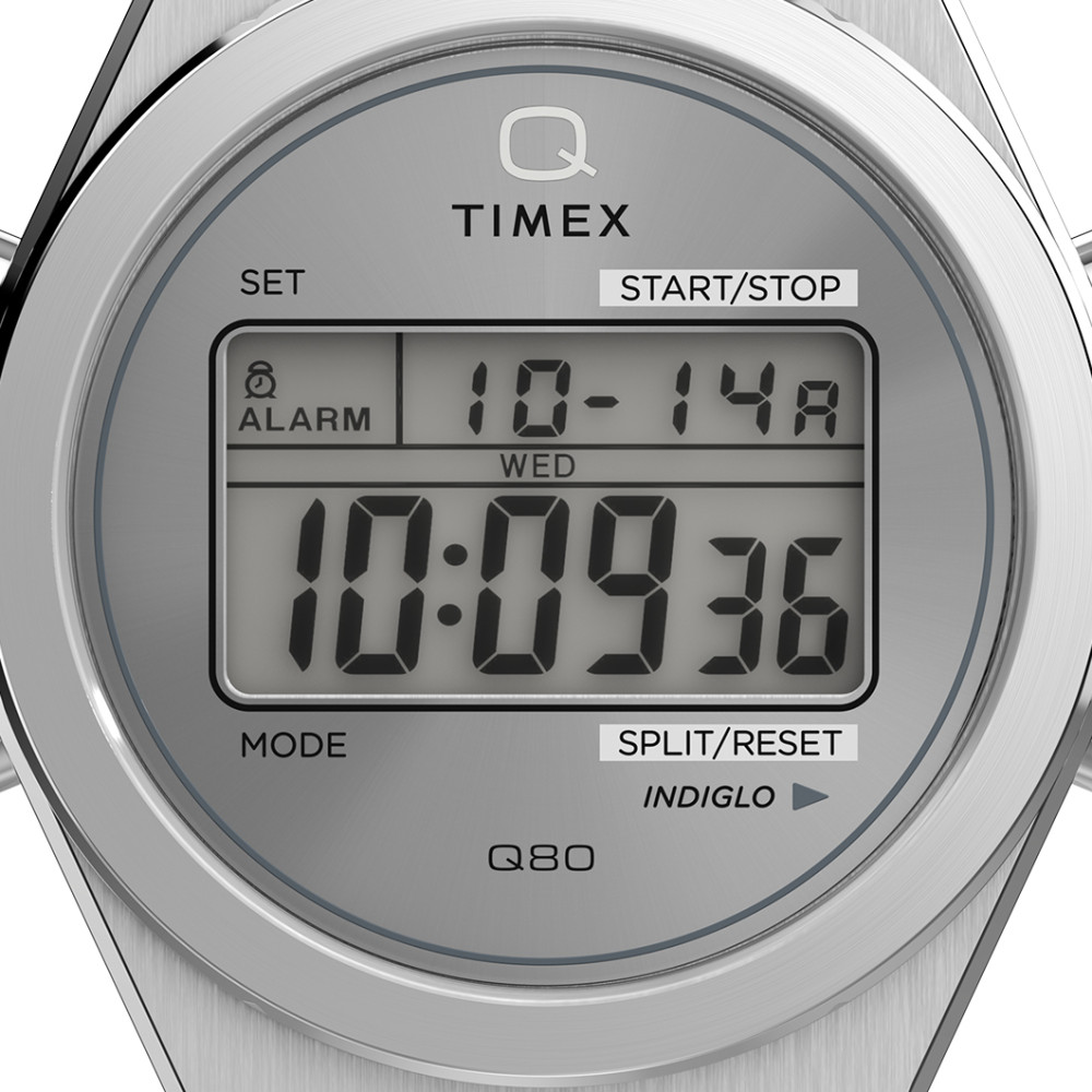 Timex TW2Y09800 Q Timex® Q80 Continental 39mm Stainless Steel Bracelet - zegarek męski 2