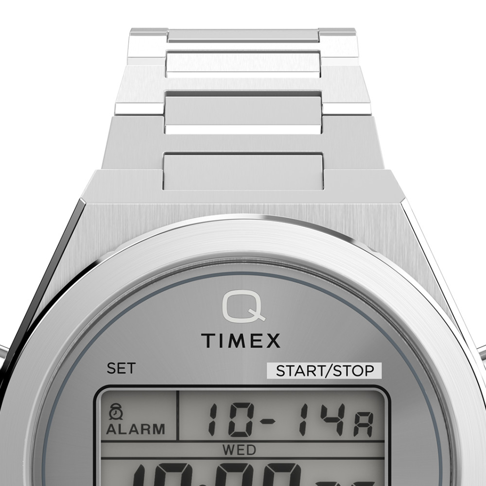 Timex TW2Y09800 Q Timex® Q80 Continental 39mm Stainless Steel Bracelet - zegarek męski 3