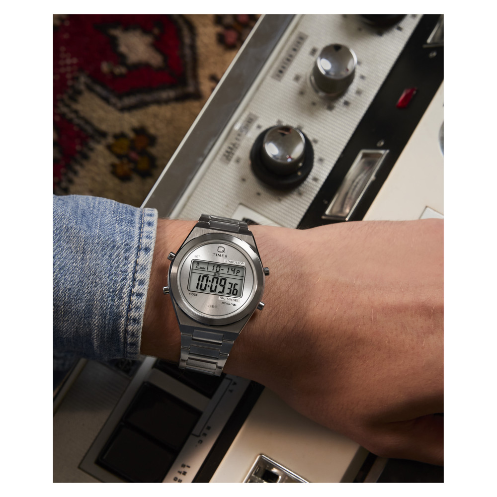 Timex TW2Y09800 Q Timex® Q80 Continental 39mm Stainless Steel Bracelet - zegarek męski 12