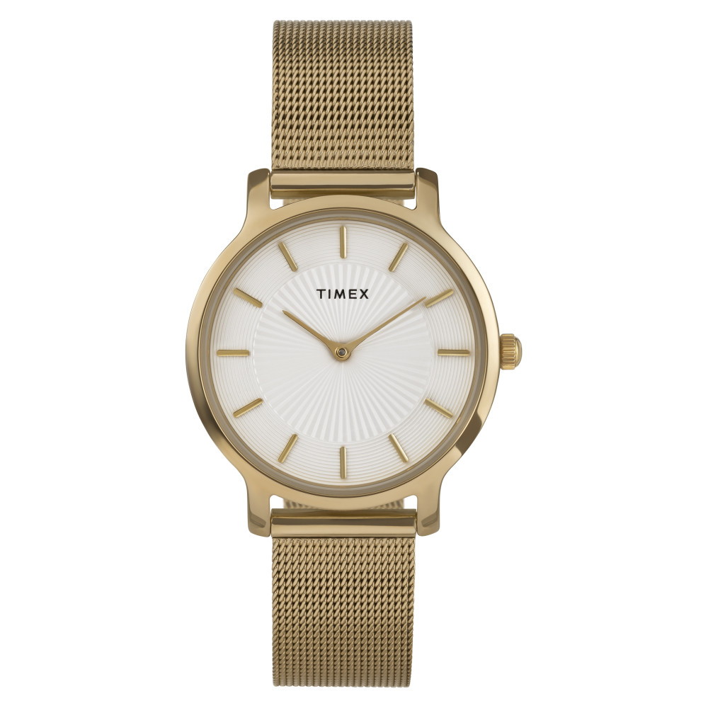 Timex TW2Y10300 Transcend 34mm Gold Stainless Steel Bracelet - zegarek damski 1