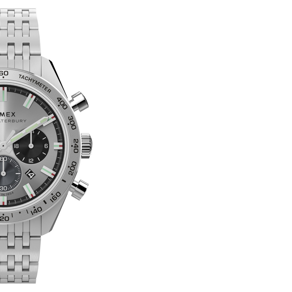 Timex TW2Y18700 Waterbury Traditional Chronograph 41mm Stainless Steel Bracelet - zegarek męski 6