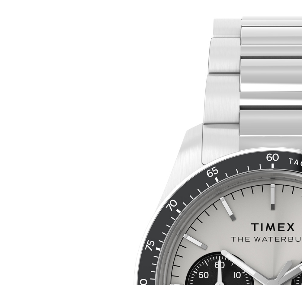 Timex TW2Y19200 Waterbury Heritage Chronograph 39mm Stainless Steel Bracelet - zegarek męski 4