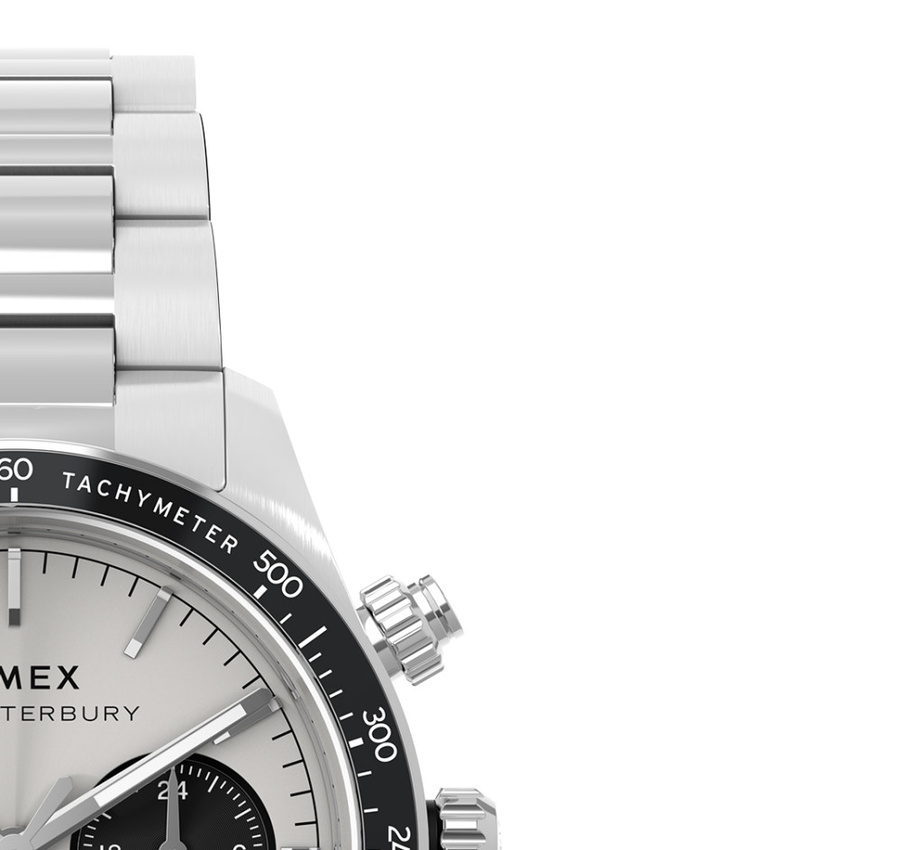 Timex TW2Y19200 Waterbury Heritage Chronograph 39mm Stainless Steel Bracelet - zegarek męski 5