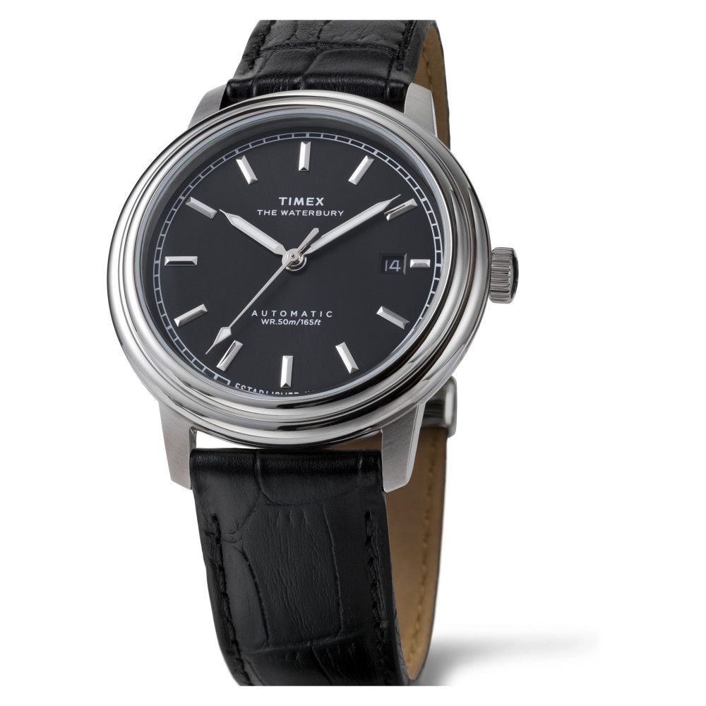 Timex TW2Y23000 Waterbury Metropolitan Automatic 41mm Leather Strap - zegarek męski 7