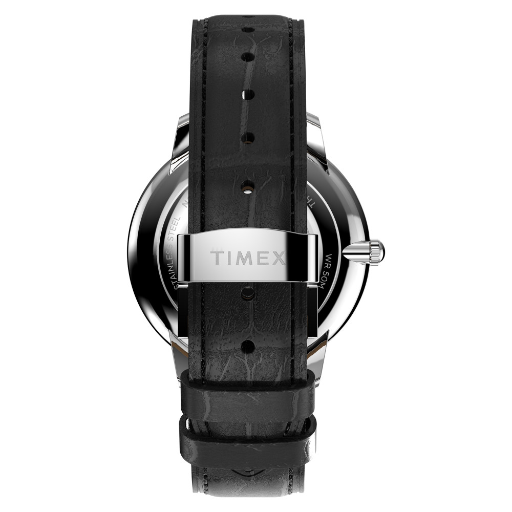 Timex TW2Y23100 Waterbury Metropolitan Sub-Second 39mm Leather Strap - zegarek męski 9