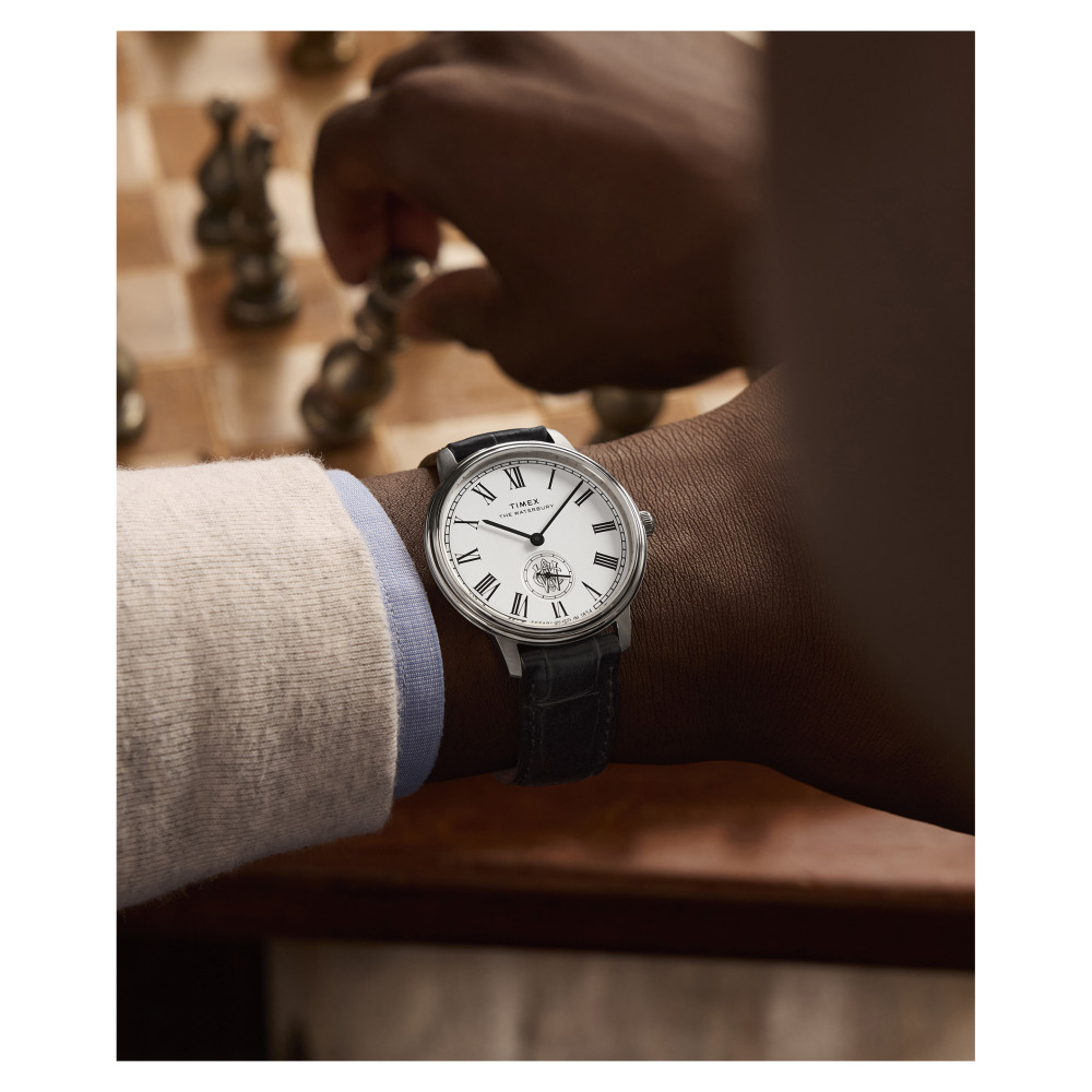 Timex TW2Y23100 Waterbury Metropolitan Sub-Second 39mm Leather Strap - zegarek męski 11