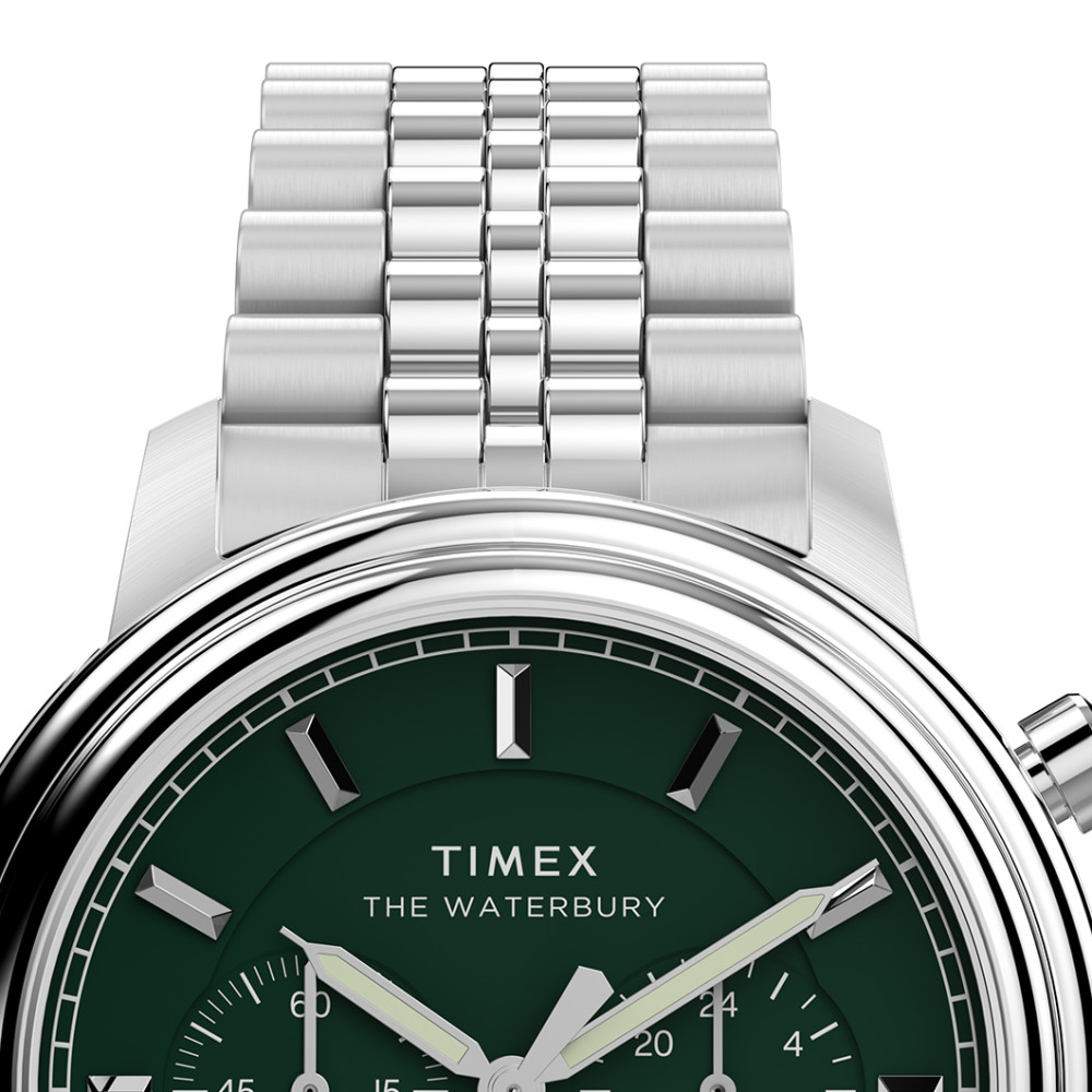 Timex TW2Y23600 Waterbury Metropolitan Chronograph 41mm Stainless Steel Bracelet - zegarek męski 3