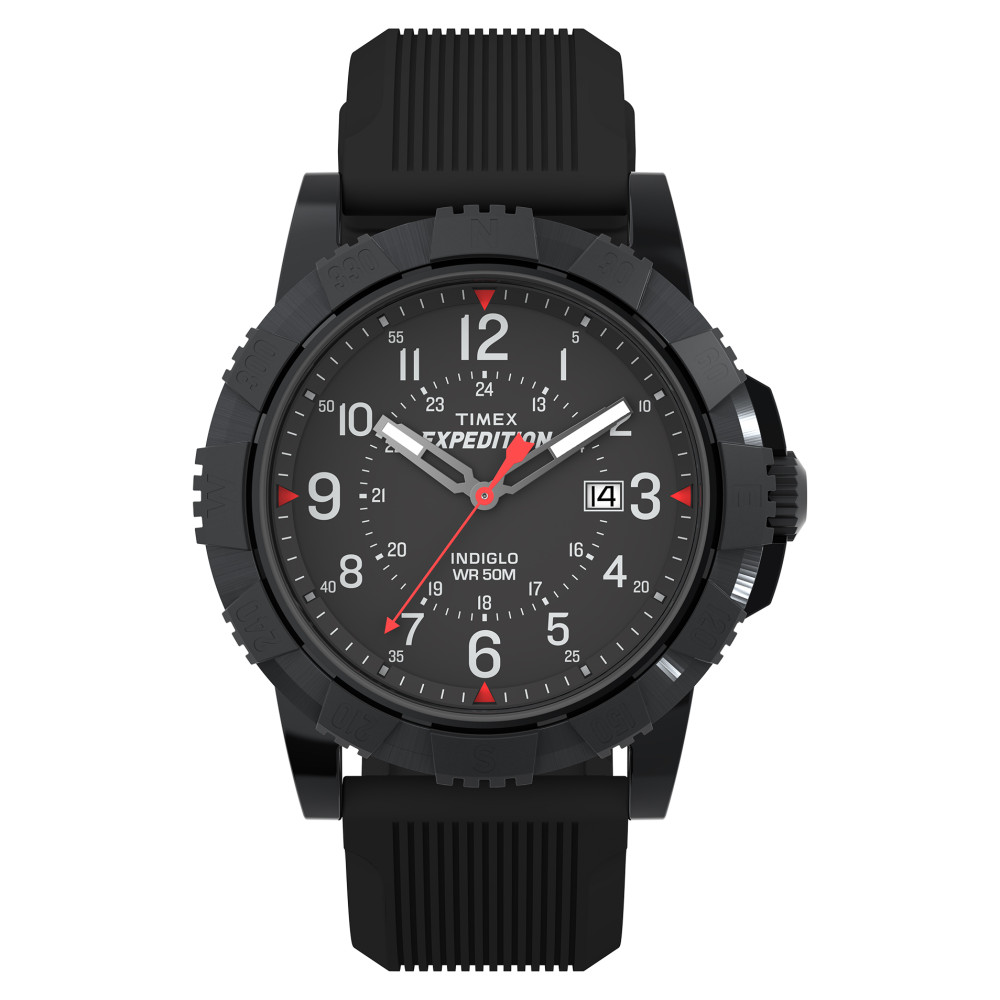 Timex TW4B32000 Expedition Ridge 45mm Silicone Strap - zegarek męski 1
