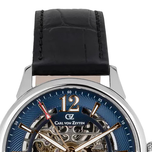 Carl von Zeyten CVZ0080BLRS Schramberg Automatic Skeleton Limited Edition - zegarek męski 3