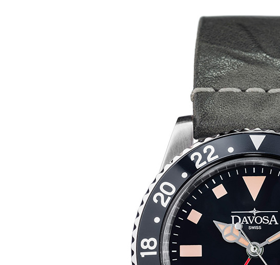 Davosa 162.500.55 VINTAGE DIVER QUARTZ - zegarek męski 4