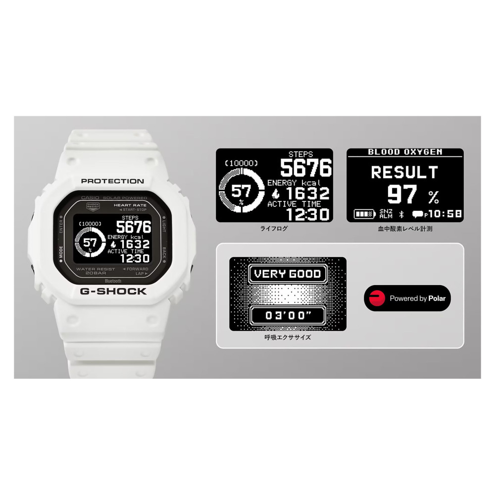 G-SHOCK DW-H5600-7ER Casio G-SQUAD MOVE SQUARE BLUETOOTH - zegarek męski 8