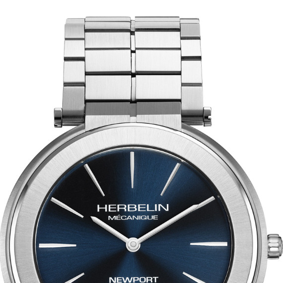 Herbelin 1222B15S Newport Slim Mechanical - zegarek męski 3