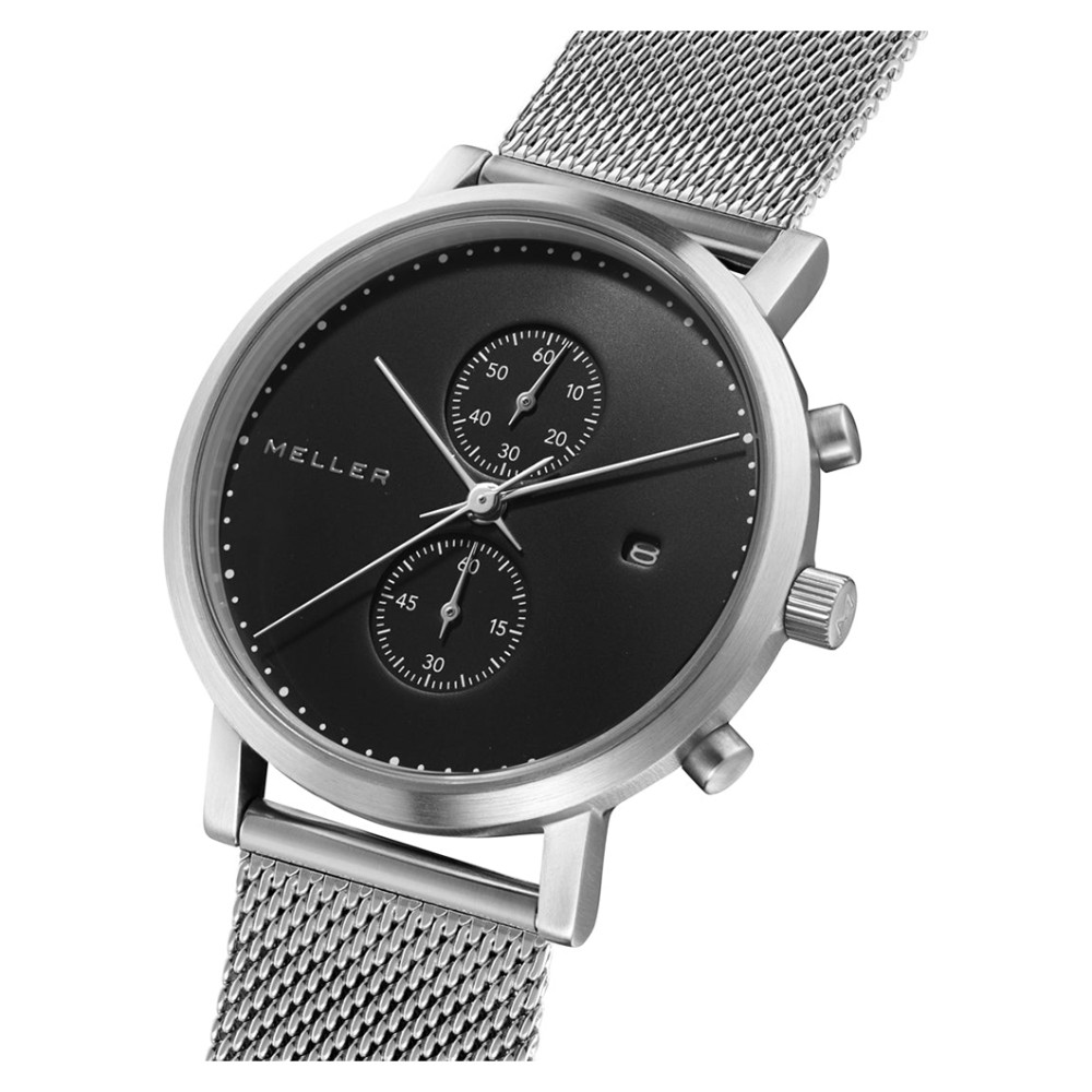 Meller 4PN-2SILVER Makonnen Black Silver - zegarek męski 7