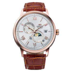 Orient RA-AK0801S30B Bambino Sun & Moon - zegarek męski