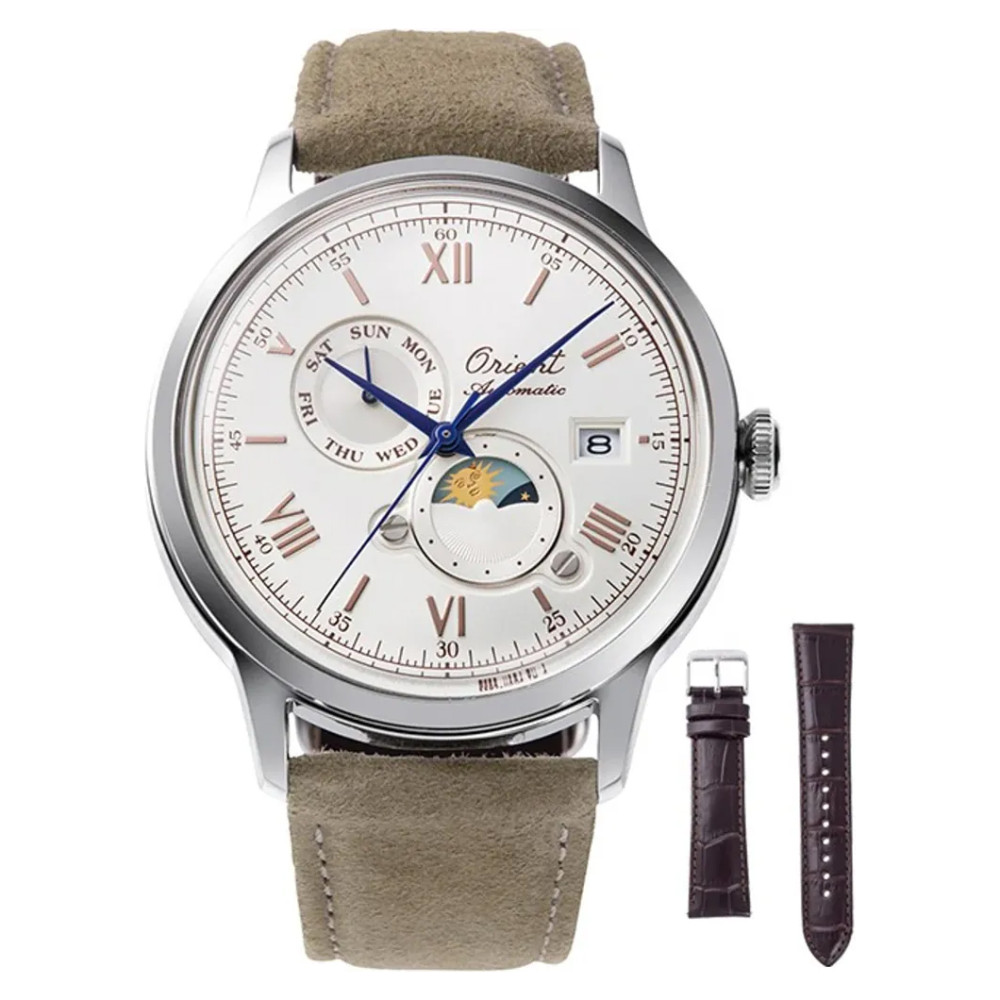 Orient RA-AK0808S30B Bambino Sun & Moon - 75th Anniversary Limited Edition - zegarek męski 1