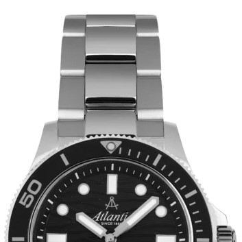 Atlantic 81376.41.69 Mariner Quartz Wave Black - zegarek męski 3